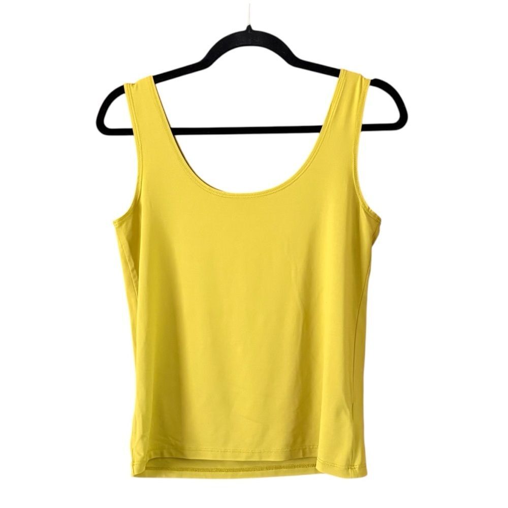 Jillian Nicole Chartreuse Scoop Neck Tank Top Size Medium Dopamine Summer